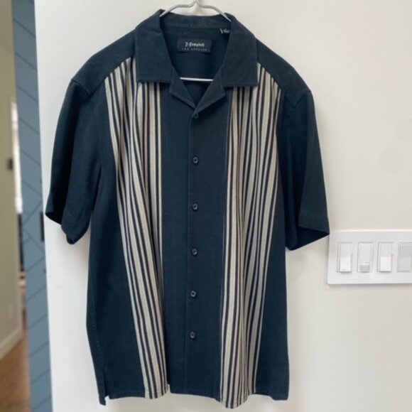 J. Campbell Los Angeles Men's short sleeve Button up Shirt - size L - Picture 2 of 4